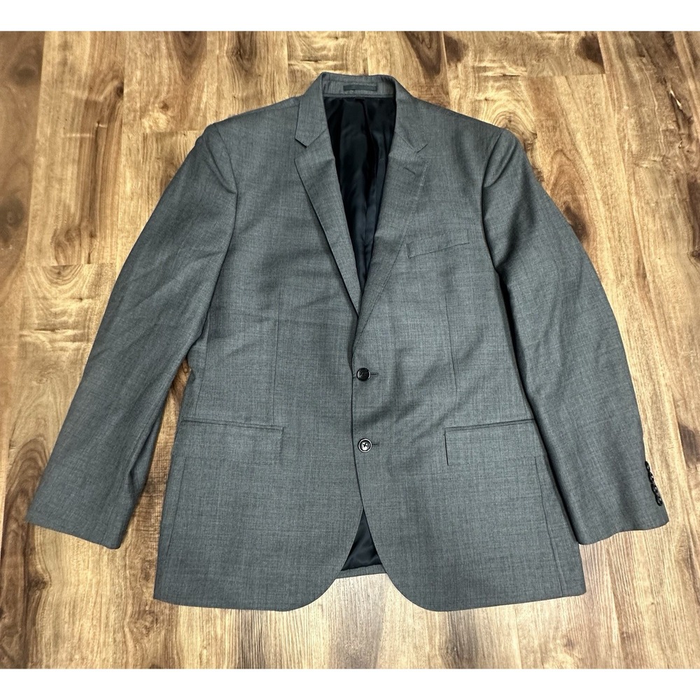 J. Crew Crosby Tollegno 1900 Men's Blazer Sport Coat Size 44R Wool Gray